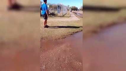 Pérdida de agua en  O'Higgins y Tierra del Fuego
