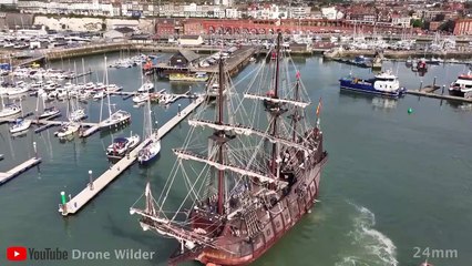El Galeon Andalucia Sets Sail from Ramsgate Harbour 🚢