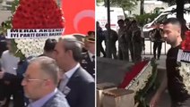 Şehit cenazesine gönderilen Kılıçdaroğlu ve Akşener çelenkleri tepkilere neden oldu! Biri kaldırıldı diğeri parçalandı