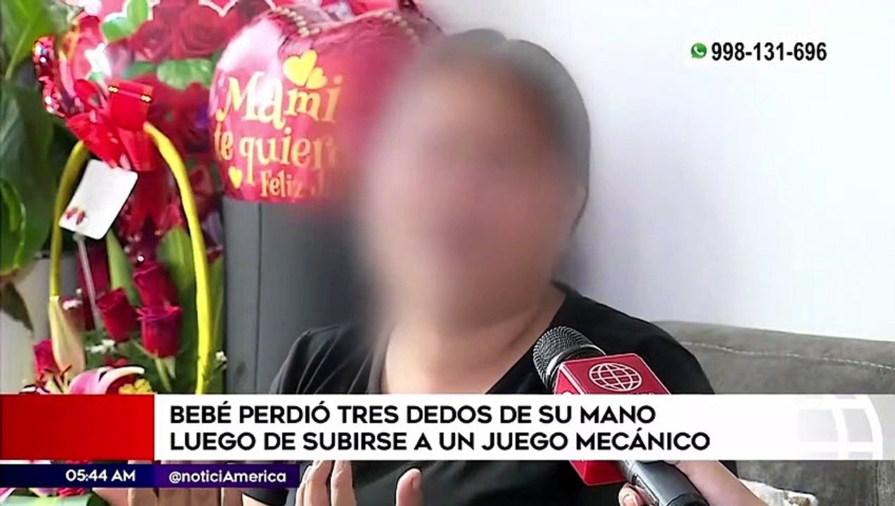 Ate menor perdió los tres dedos de su mano derecha en juego mecánico  VIDEO