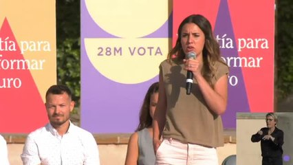 Irene Montero: "Sólamente hay una fuerza con la valentía necesaria para transformar"