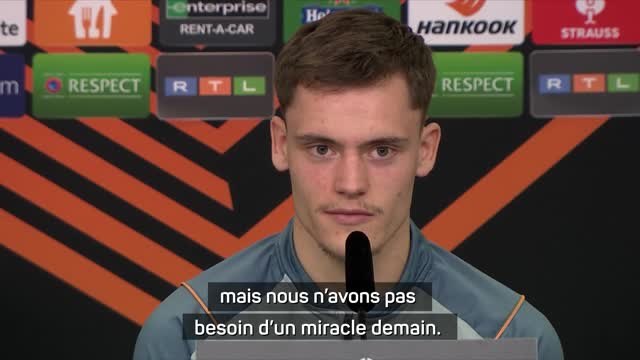 Demies - Wirtz : “Pas besoin d’un miracle” pour battre l'AS Rome