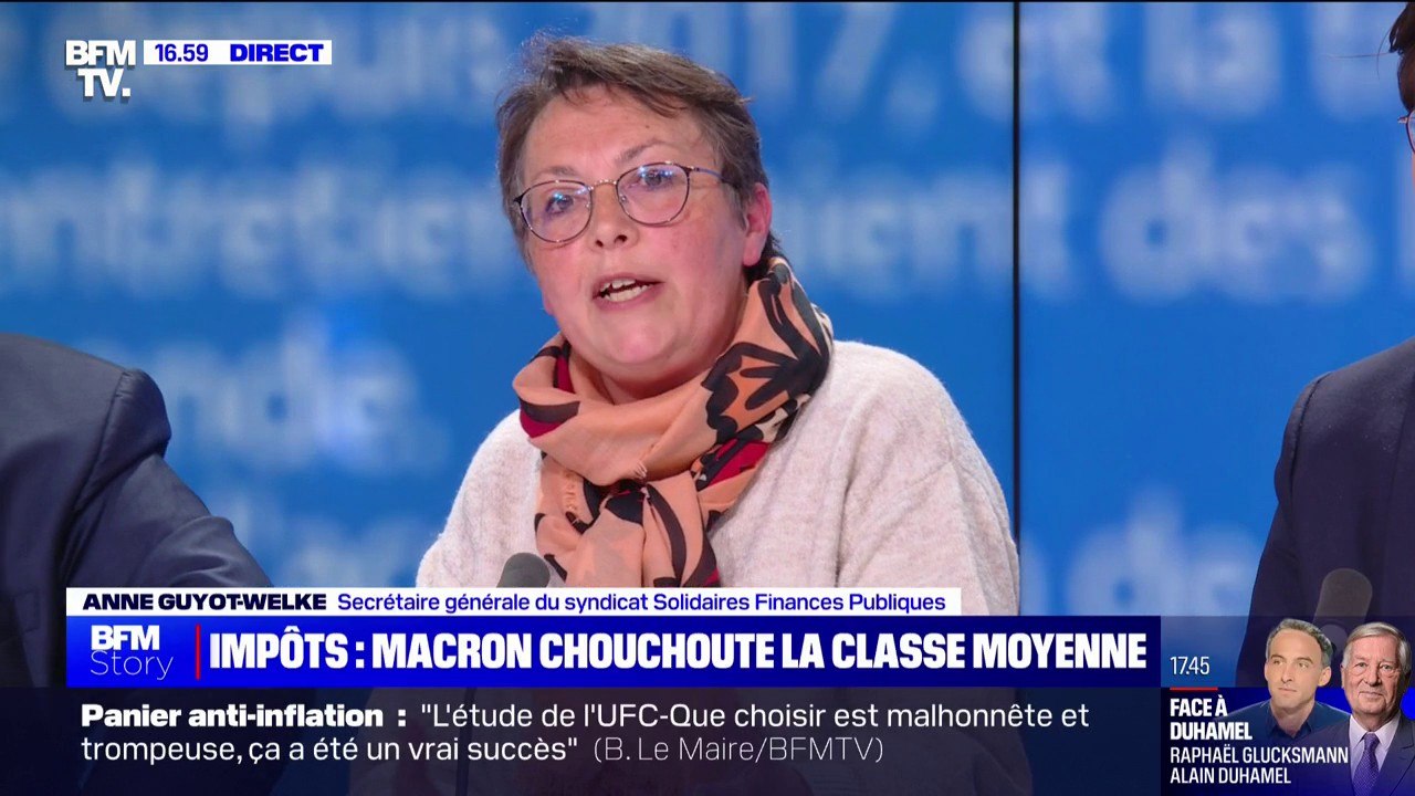 Impôts: "C'est une baisse des recettes budgétaires et donc une réduction de la dépense publique" analyse Anne Guyot-Welke (Solidaires Finances Publiques)