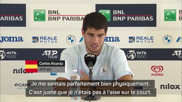 Rome - Alcaraz : Vraiment besoin de quelques jours de repos