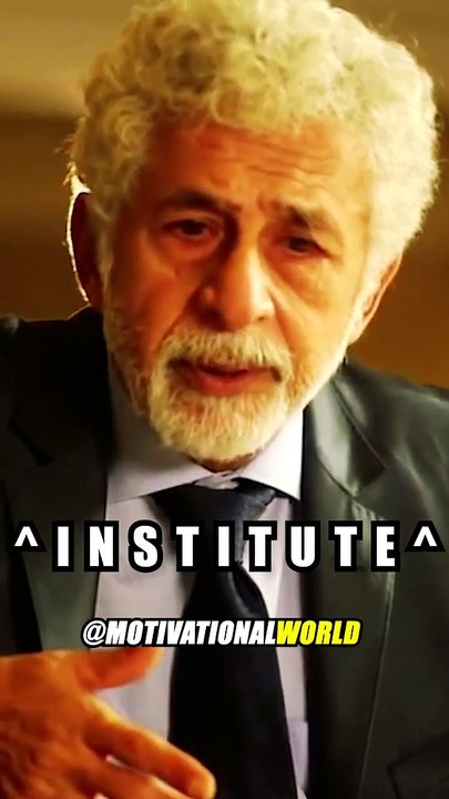 INSTITUTE IS IMPORTANT FOR ACTOR | SHORTS MOTIVATIONAL VIDEO | NASEERUDDIN SHAH