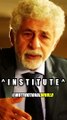 INSTITUTE IS IMPORTANT FOR ACTOR | SHORTS MOTIVATIONAL VIDEO | NASEERUDDIN SHAH