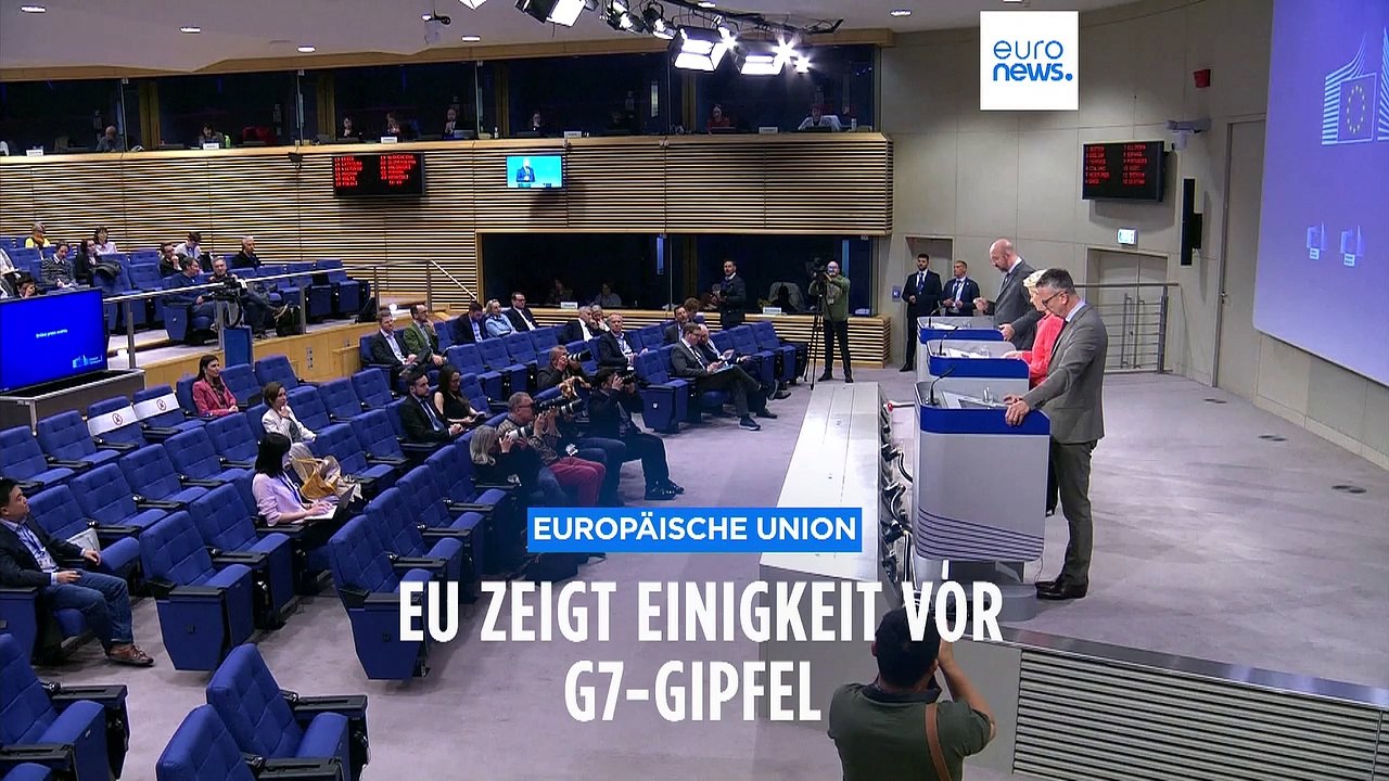 Einigkeit vor kritischem Gipfel: Präsidenten der Kommission und des Rates zu G7-Treffen
