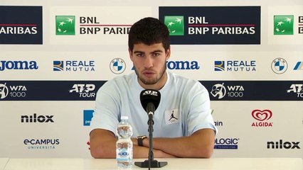 ATP - Rome 2023 - Carlos Alcaraz : "I was physically perfect, I just didn't feel comfortable. It made me feel uncomfortable on the court"