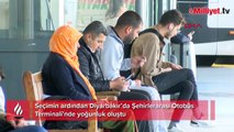 Diyarbakır’da seçim sonrası otogarda yoğunluk