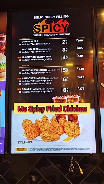 Must try McSpicy chicken is a perfect companion for you