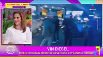 Vin Diesel en México para presentar la nueva película de 'Rápidos y Furiosos'