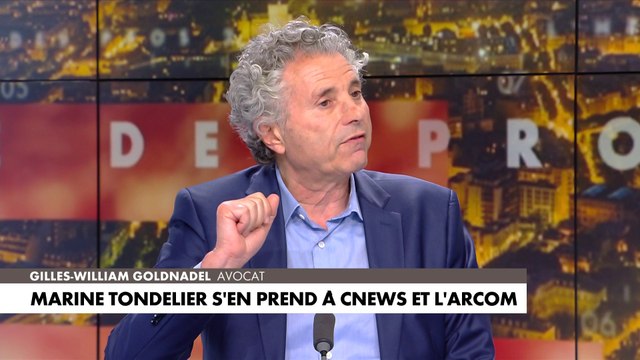Gilles-William Goldnadel sur les propos de Marine Tondelier : «Au niveau de sa pensée, c'est zéro»