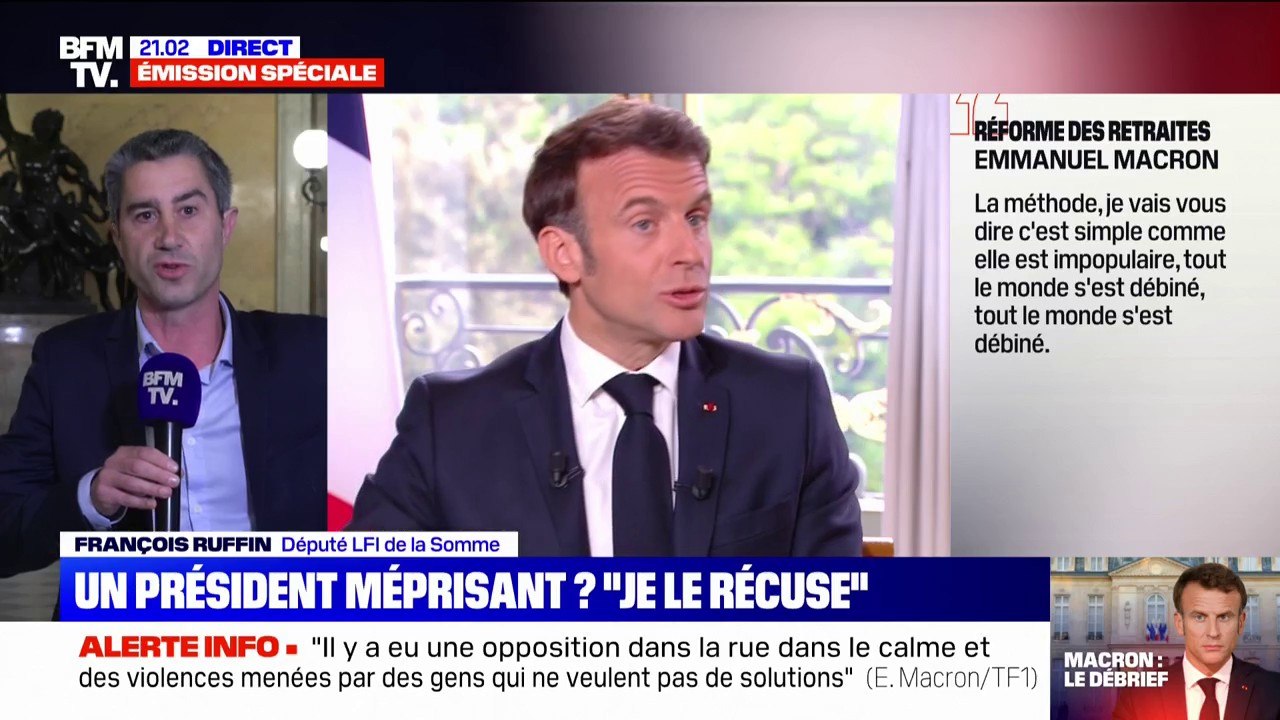 Pour François Ruffin (LFI), "Emmanuel Macron est complètement hors-sol et ne comprend pas comment vivent les gens"