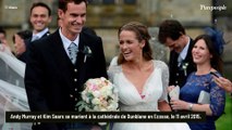 PHOTOS Andy Murray : Mariage à l'écossaise et en kilt avec Kim Sears, triomphante dans sa robe constellée de perles