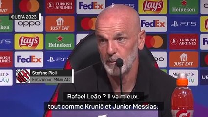 Demies - Pioli : "On peut se qualifier pour la finale"