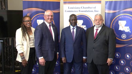 Adama Bictogo prend part à une séance de travail avec la chambre de commerce de Louisianne.