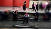 Meksika'da metro istasyonuna tavuk girdi