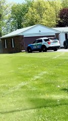 Man Attempts Fence Jump Escape