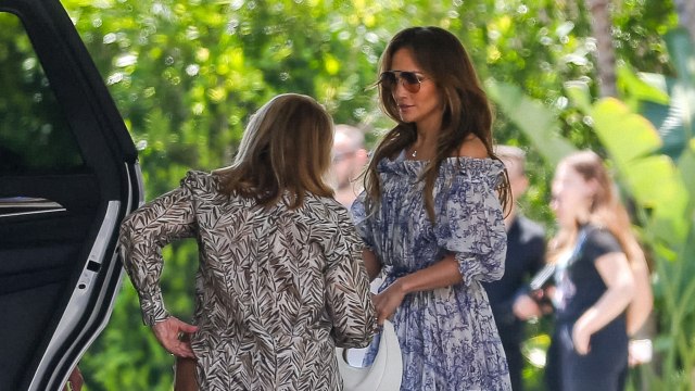 Jennifer Lopez Wore the Springiest Floral Sundress While Celebrating Mother's Day With Ben Affleck and Their Moms
