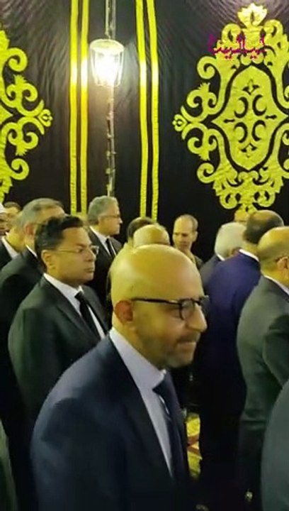 تامر عبد المنعم وسامح الصريطي وإعلاميين ومنتجين في عزاء محمود بكري
