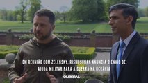 Em reunião com Zelensky, Rishi Sunak anuncia o envio de ajuda militar para a guerra na Ucrânia