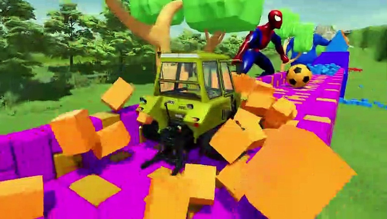 Farming Simulator 22 049 - COLORED FIAT CATERPILLAR TRACTORS DEATH RUN