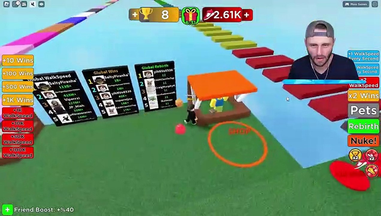 SSUNDEE Walking at 2,475,913 MPH in Roblox