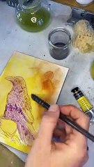 Art of eagle  with real effect