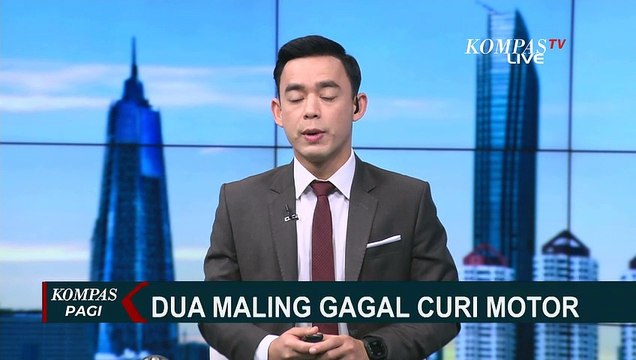 CCTV Rekam Detik-Detik Pencuri di Jakbar Gagal Bawa Kabur Motor