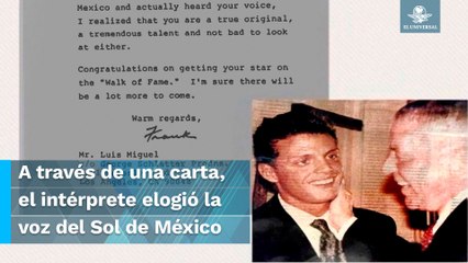 Frank Sinatra consideraba a Luis Miguel un “tremendo talento”