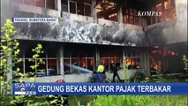 Gedung Bekas Kantor Pajak di Padang Hangus Terbakar