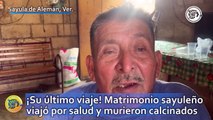 ¡Su último viaje! Matrimonio sayuleño viajó por salud y murieron calcinados en Tamaulipas