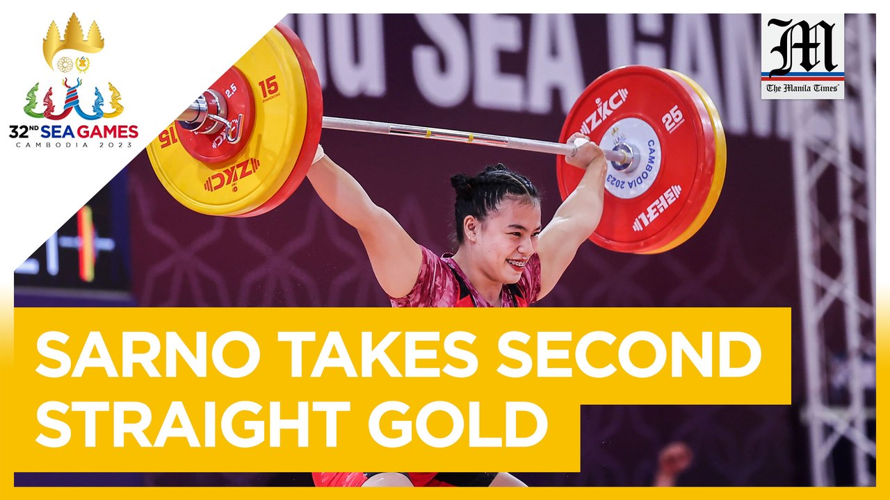 Sarno sets new snatch record, takes second straight gold
