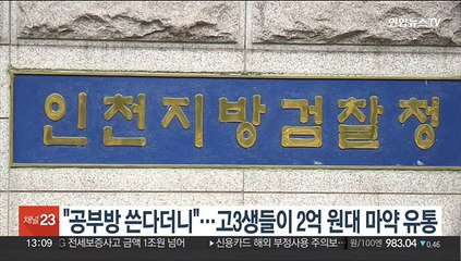 "공부방 쓴다더니"…고3생들이 2억원대 마약 유통