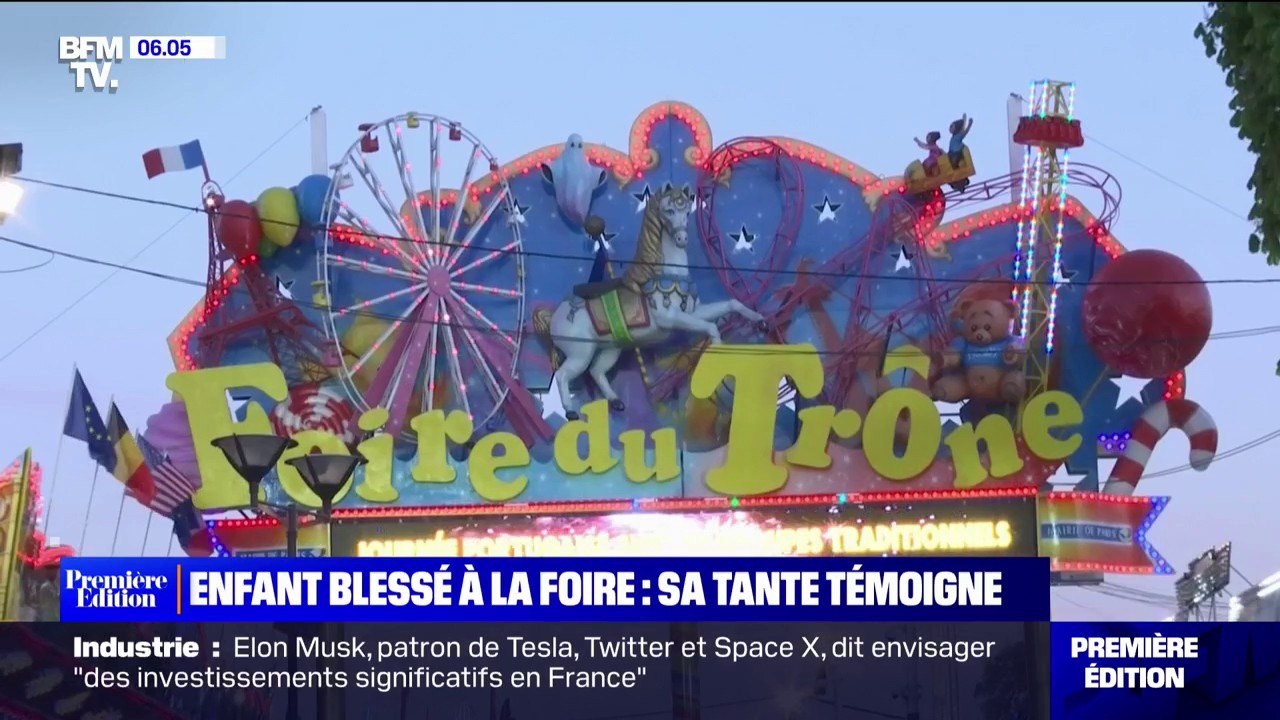 "Il est avalé par la machine": la tante de l'enfant blessé dans un manège de la Foire du Trône raconte