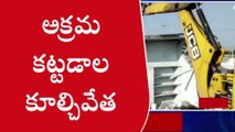 కుత్బుల్లాపూర్: గాజులరామారంలో అక్రమ కట్టడాల కూల్చివేత