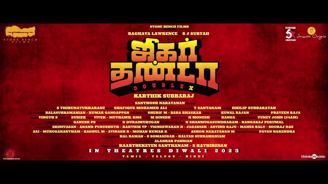 A SHOT Update - Jigarthanda DoubleX | Raghava Lawrence, SJ Suryah | Karthik Subbaraj | Stone Bench