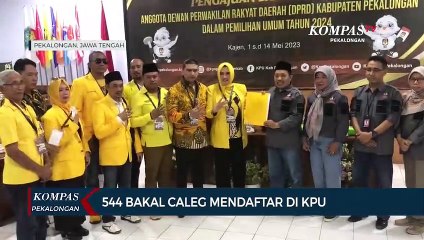 544 Bakal Caleg Mendaftar di KPU Kabupaten Pekalongan untuk Pemilu 2024