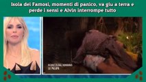 Isola dei Famosi, momenti di panico, va giu a terra e perde i sensi e Alvin interrompe tutto