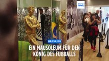 Eine Grabstätte für den König des Fußballs: Pelés Mausoleum für Öffentlichkeit geöffnet