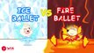 Hot vs Cold Ballerina,Will Lucy This Ballet Battle? Challenges for kids