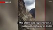 Unbelievable! Insane Landslide Sends Boulders, Debris and Dust Onto an Interstate Highway