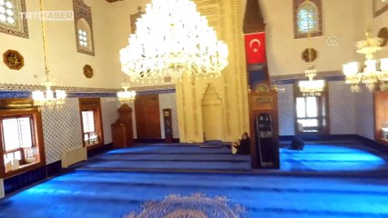 Hacı Bayram-ı Veli Camii dronla görüntülendi
