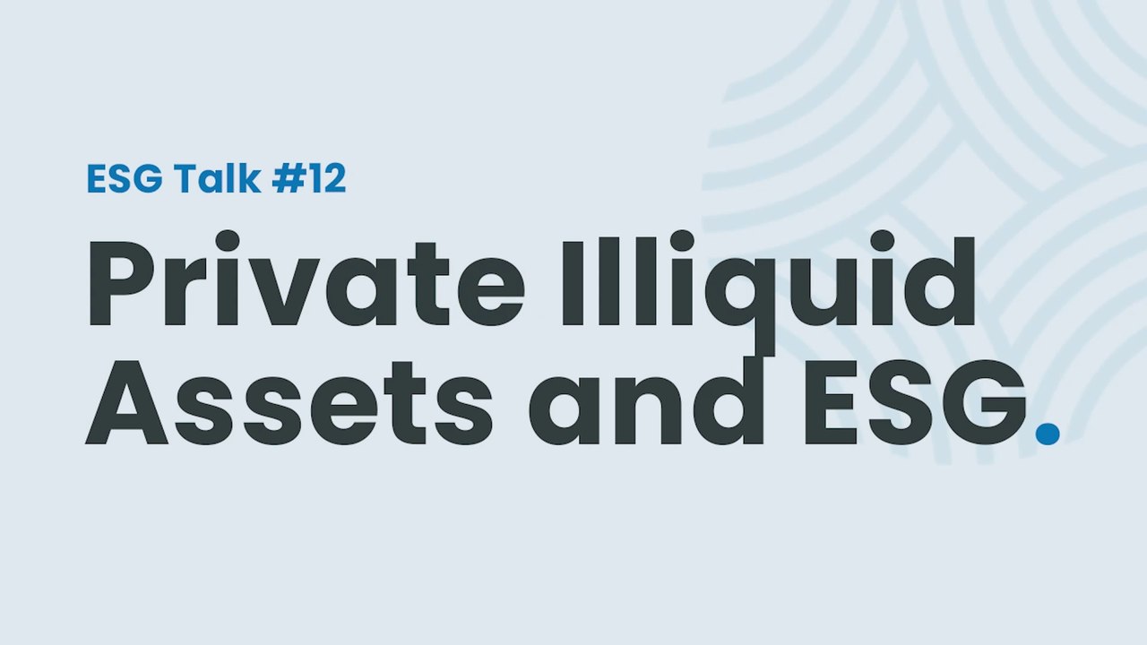 Private Illiquid Assets and ESG