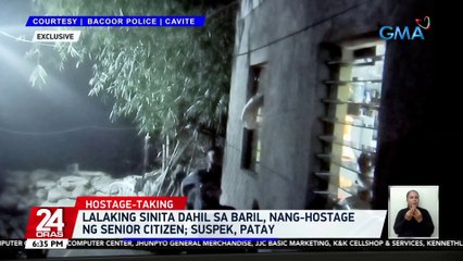 Lalaking sinita dahil sa baril, nang-hostage ng senior citizen; suspek, patay | 24 Oras
