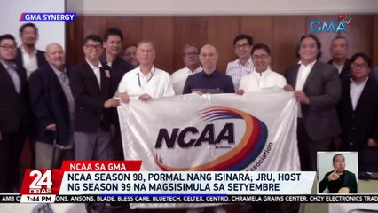 NCAA Season 98, pormal nang isinara; JRU, host ng Season 99 na magsisimula sa Setyembre | 24 Oras