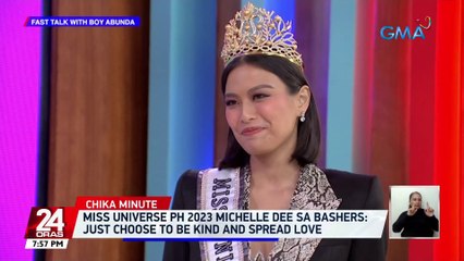 Miss Universe PH 2023 Michelle Dee sa bashers: "Just choose to be kind and spread love" | 24 Oras