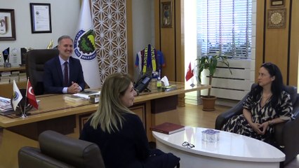 Başkan Taban, İngiltere’den gelen öğrencileri misafir etti