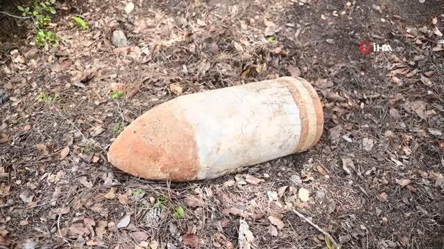 Çanakkale Savaşları'ndan kalma 108 yıllık patlamamış top mermisi böyle imha edildi