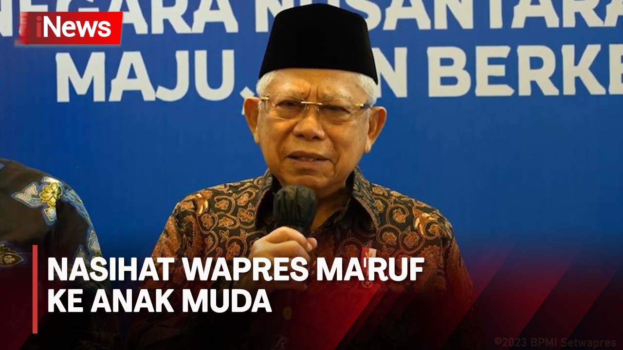 Penduduk Usia Tua Semakin Banyak, Wapres Ma'ruf Minta Anak Muda Jangan Tunda Nikah